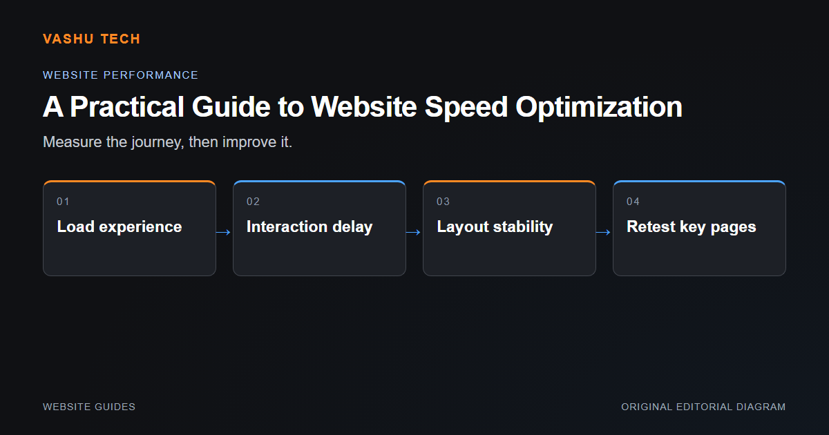 Performance review cards for loading, interaction, layout stability and retesting.